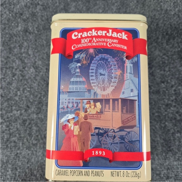 Cracker Jack 100th Anniversary Commemorative Canister Collectible Tin - Picture 1 of 9